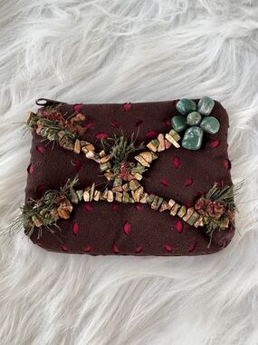 Vintage Mary Frances Small Beaded Coin Pouch